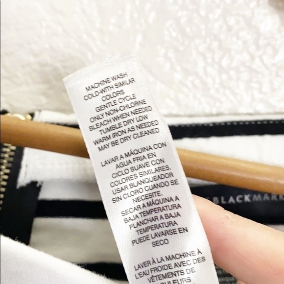 WHBM Striped Skater Off Shoulder Mini Dress - Picture 10 of 11